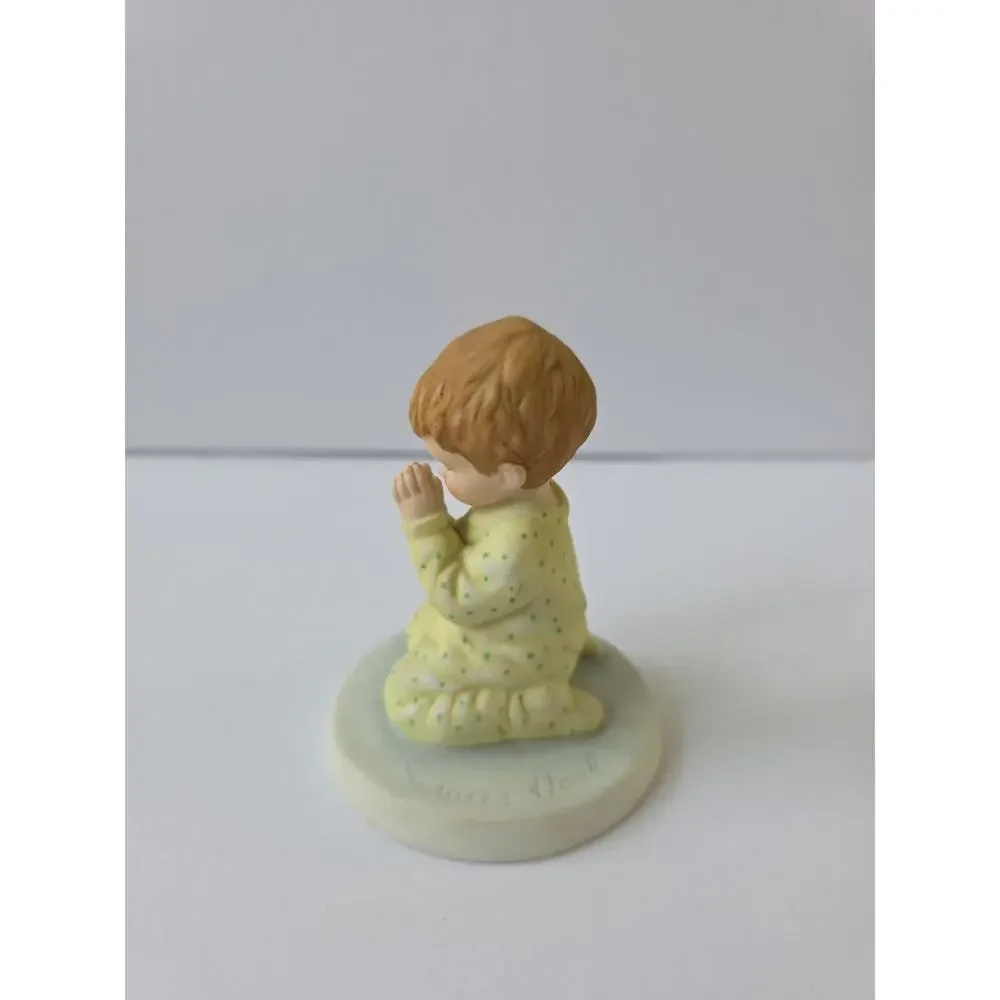 Vintage 1980 Signed Frances Hook A Childs World Nighttime Thoughts Praying Boy